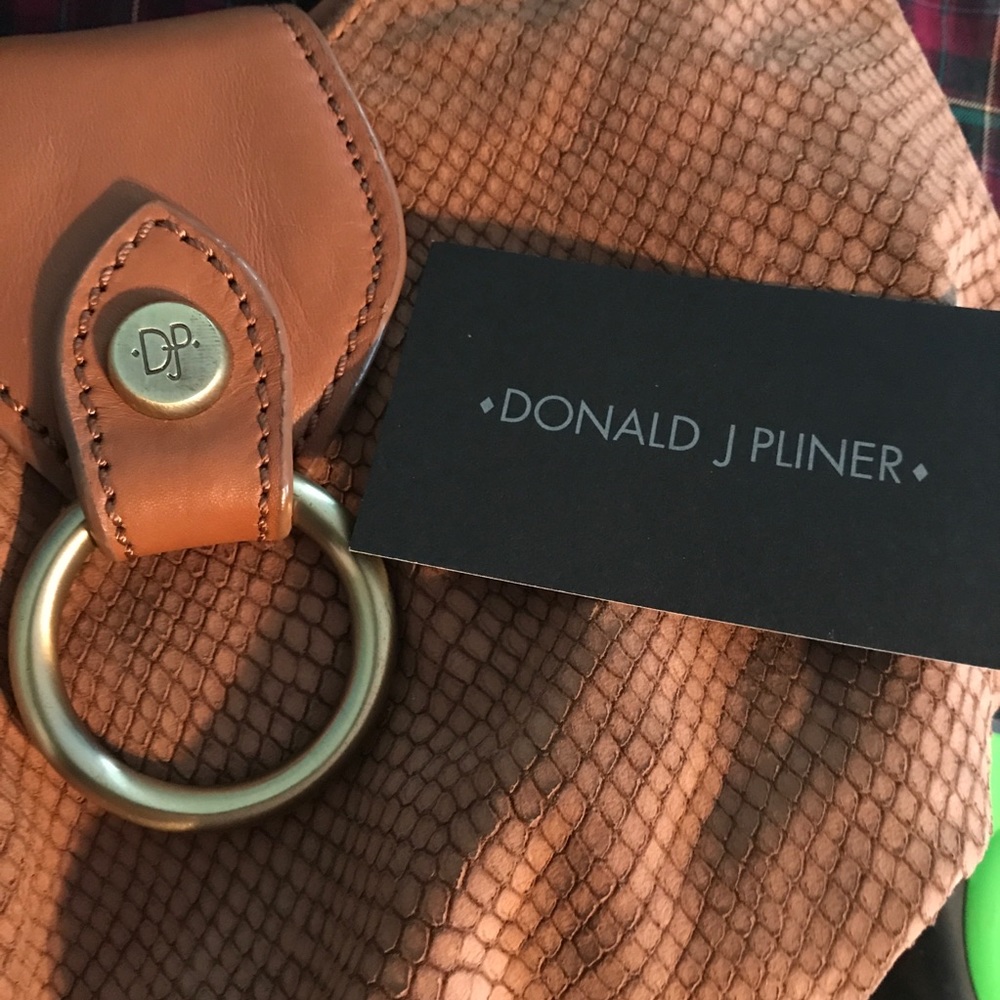 Authentic suede Donald J. Pliner shoulder bag